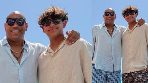 Alexander Delgado celebra los 13 años de su hijo Alex Jr. y bromea sobre su estatura
