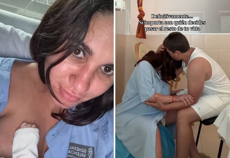 Dina Stars da la bienvenida a su hijo Derek en España