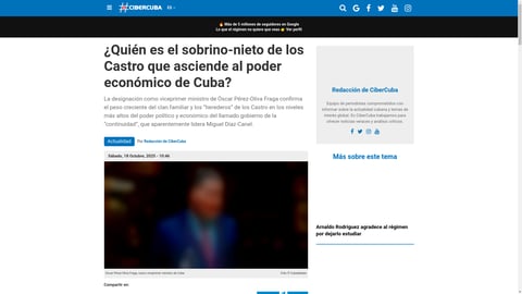 ¡El ADN de los Castro Mueve los Hilos del Poder Económico en Cuba! ¡El Sorprendente Ascenso del Sobrino-Nieto Revelado!