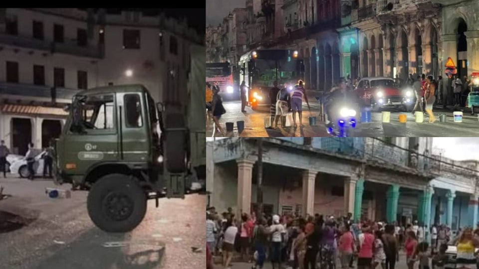 ¡El Cerro se alzó! Vecinos trancan la calle por luz y agua: ¡la policía se metió!