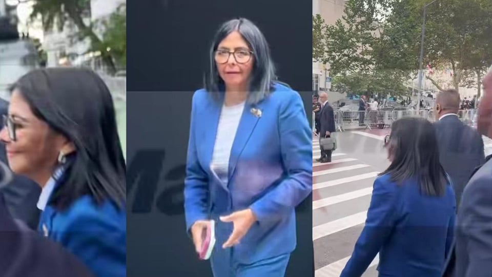 ¿Le Tembló el Pulso a Delcy Rodríguez en Nueva York? La Presidenta Interina Evade Preguntas Calientes