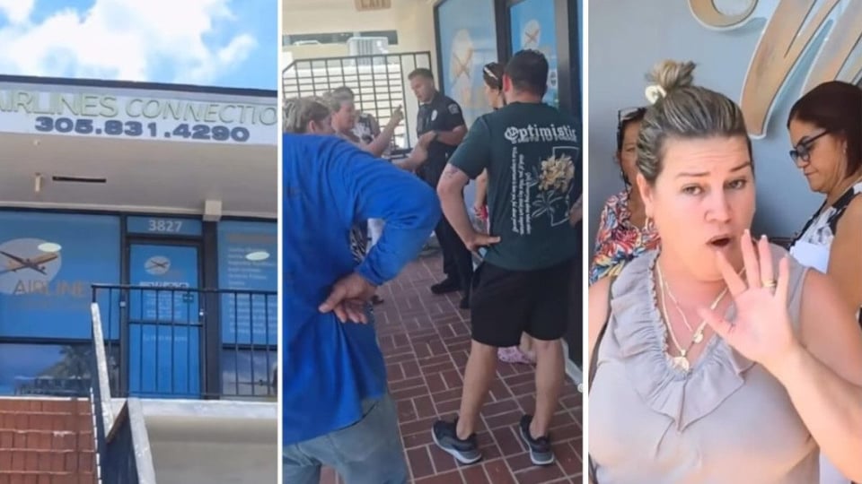 ¿Se comieron el billete? Cubanos montan piquete en Miami por presunta estafa de agencia de viajes