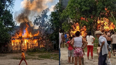 Solidaridad en Guisa: Familia pierde su hogar y la comunidad responde