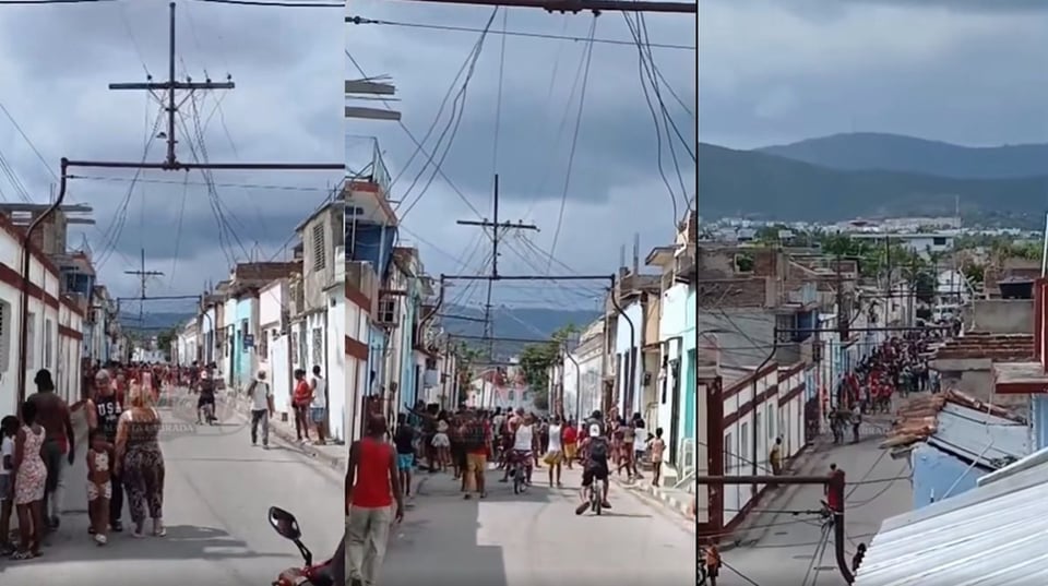 ¡Se armó la candela en Santiago! Santiago de Cuba arde por apagones sin fin y caen los cables