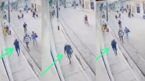 Mochila de trabajadora robada en iglesia de Cárdenas, captada por cámaras