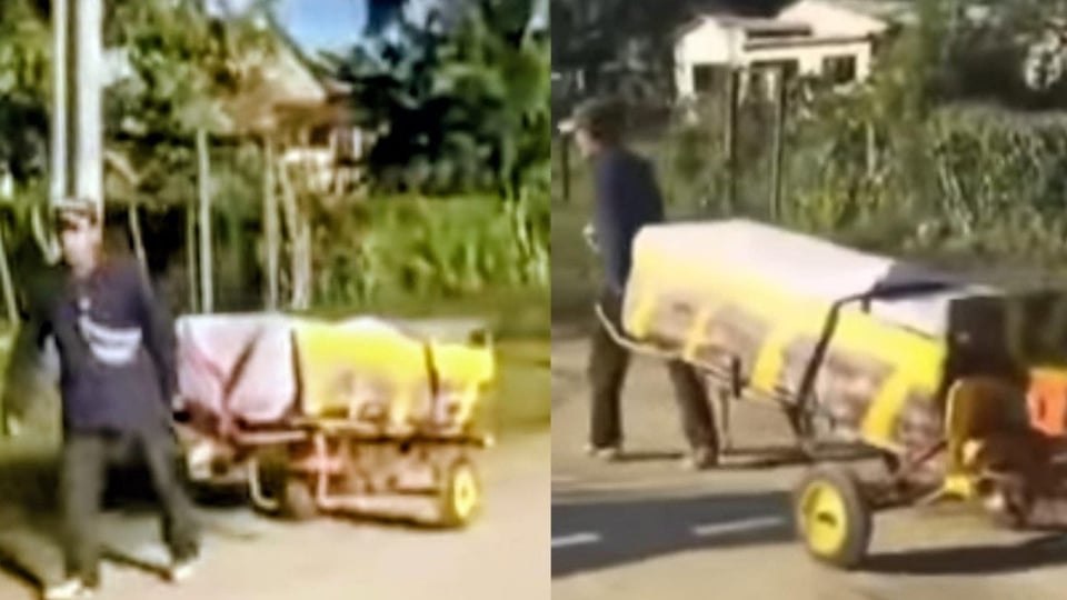 ¿Un muerto en carretilla? ¡Cuba está que arde y ni los difuntos se salvan!