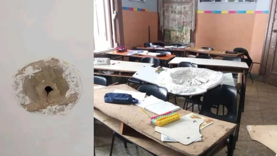 ¿Se le cayó el techo encima a los chiquitos? Escuela en El Vedado con susto mayor