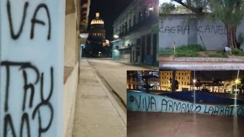 ¡Candela en La Habana! 'Viva Trump' en las paredes y al régimen le tiembla hasta el bigote