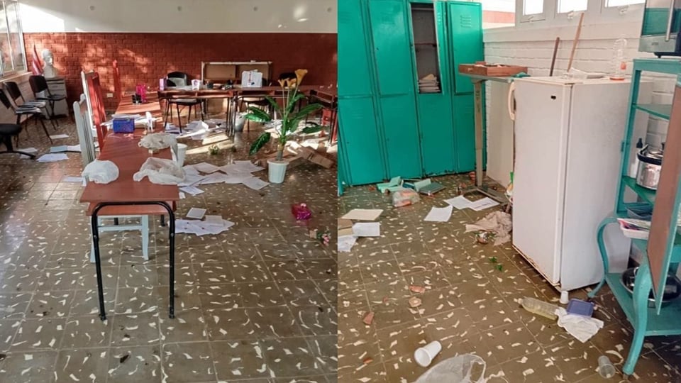 ¿¡En Cárdenas se robaron hasta las ganas de estudiar!? Vandalizan aulas de Enfermería por segunda vez