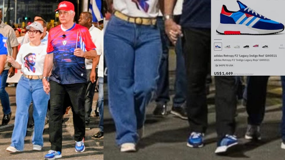 Zapatillas de Díaz-Canel desatan críticas por contraste con la crisis en Cuba