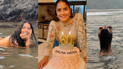 ¿60 Años y en Biquini? ¡Salma Hayek Desata Fuego en el Mar y en las Redes!