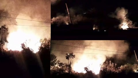 Fuego en La Leyva: Incendio Amenaza Granja y Hogares en Mayabeque