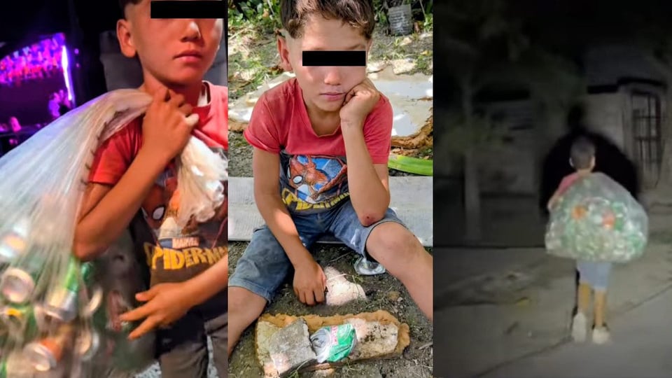 ¿Y tú qué? Niño camagüeyano busca latas de noche para su mamá