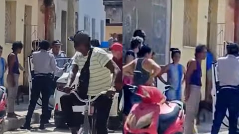 Vecinos capturan a mujer robando en Camagüey; policía interviene