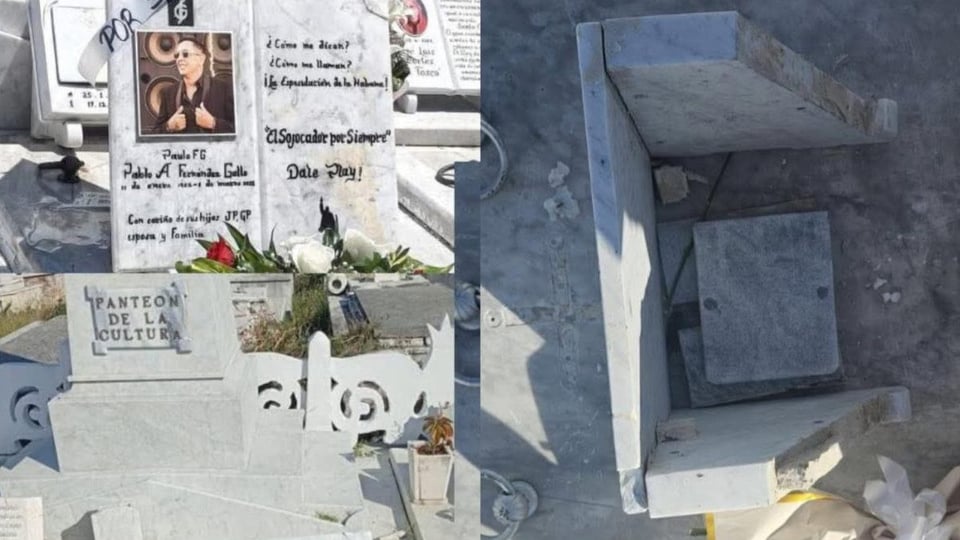 Vandalizan la Tumba de Paulito FG en La Habana