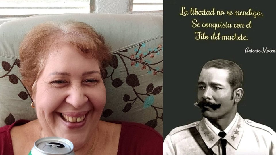 Académica Cubana Desafía Arresto y Deja Mensaje en Foto de Díaz-Canel
