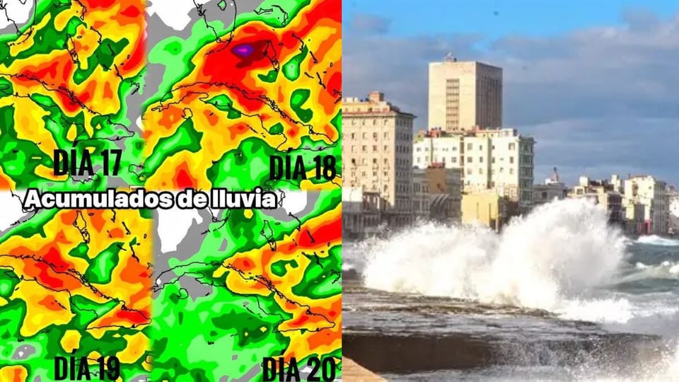 ¡Aguas con el tiempo! Frente frío trae aguaceros y fresco a Cuba