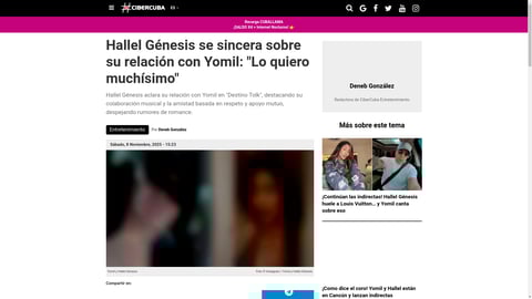 ¿Yomil y Hallel Génesis, más que amigos? ¡La cantante rompe el silencio y aclara todo!