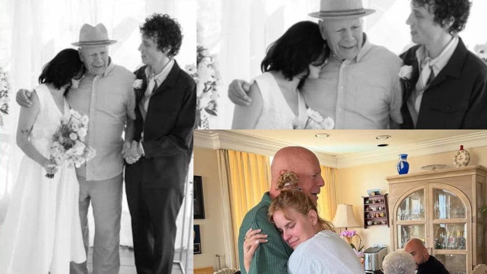 ¡Bruce Willis se aparece y emociona en la boda de su hija Tallulah!