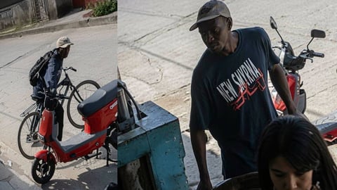 ¿A plena luz del día! Camagüeyano se lleva un iPhone de una motorina y queda grabado