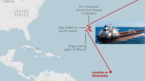 ¡Se fue el diésel ruso! Buque cambia de rumbo y deja a Cuba en ascuas con la crisis eléctrica