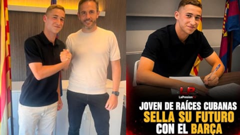Pere Villacorta, la joya cubana de La Masía, firma contrato profesional con el FC Barcelona