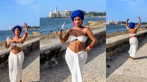 Seidy La Niña Filma Video Musical en el Malecón de La Habana
