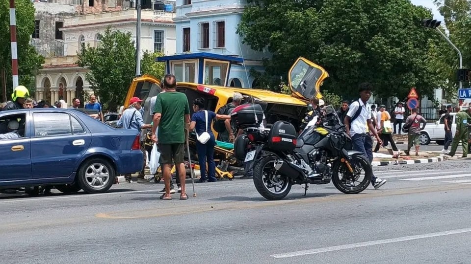 Accidente de Gacela deja heridos en La Habana