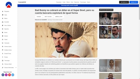 ¡No creerás cómo Bad Bunny se hará MILLONARIO sin cobrar un centavo por el Super Bowl!