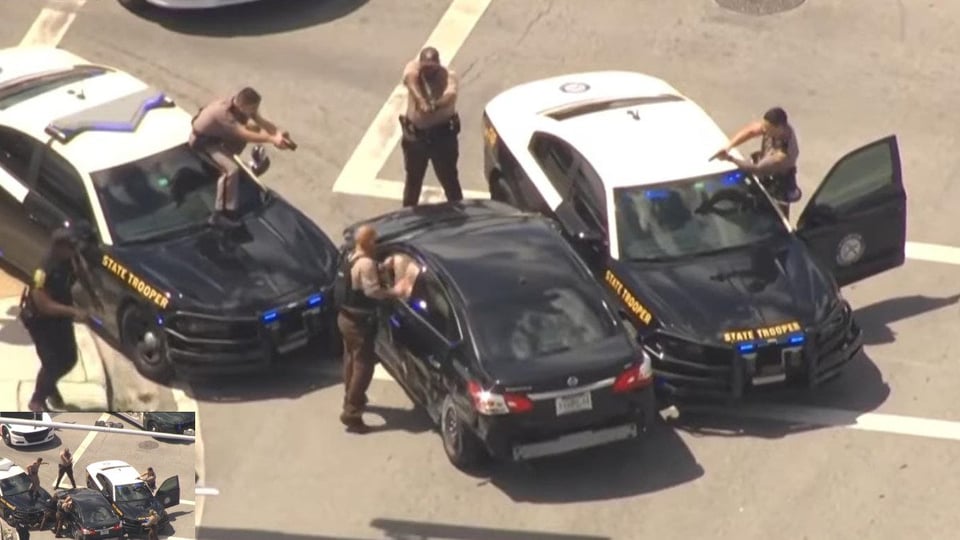 ¡Se robó un carro y se llevó un susto! Persecución de película en Miami-Dade