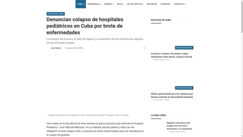 Colapso de Hospitales Pediátricos en Cuba por Brote de Enfermedades