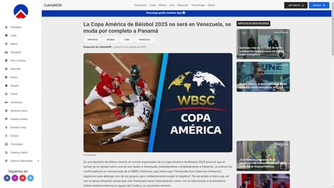 ¡Tremenda jugada! Copa América de Béisbol 2025 cambia de dueño ¡No va pa' Venezuela!