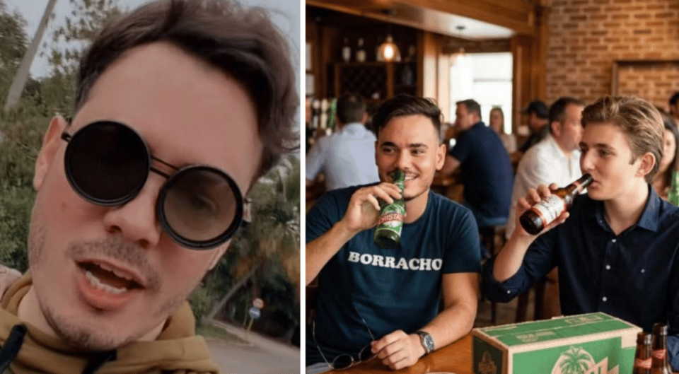 ¿Y tú supiste? Sandro Castro se tumba un 'ron' con el hijo de Trump (¡en foto falsa!)