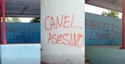 Graffiti Against Cuban Leadership Appears in Holguín