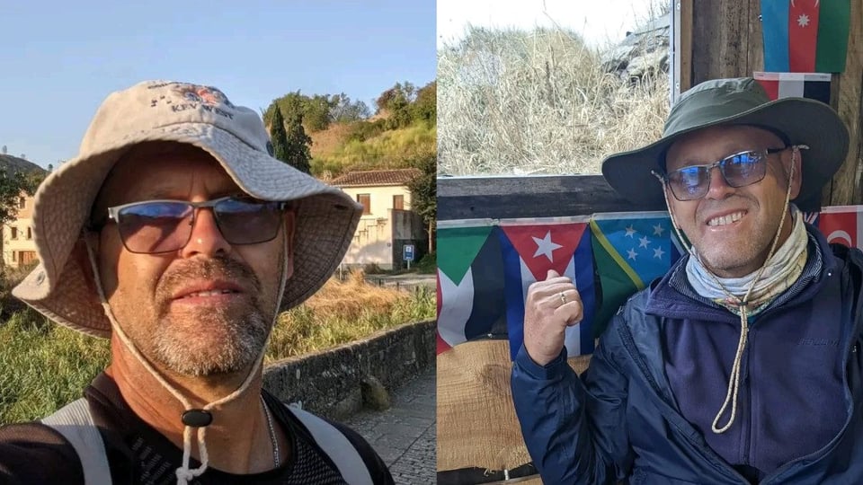 Cubano Recorre el Camino de Santiago para Pedir Cambio en Cuba