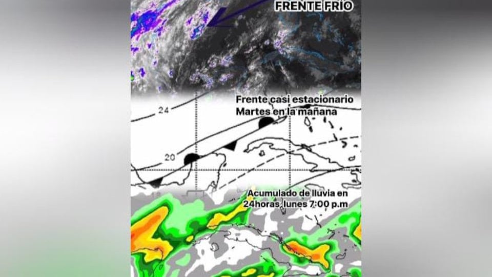 Frente Frío Aumenta Lluvias Aisladas en el Occidente de Cuba