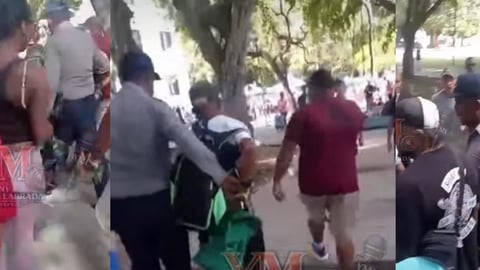 ¿Y el viejito se robó el ron en plena feria? ¡Plo, plom, plin en Santiago!