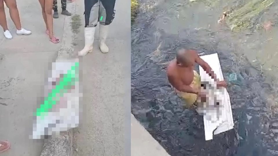 ¿Y a esta criatura quién la trajo al río? Hallan bebé muerta en El Cerro