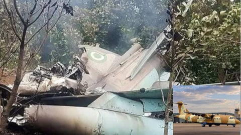 ¡Avión militar se hace añicos en Nigeria! 32 almas al otro barrio sin dejar rastro.