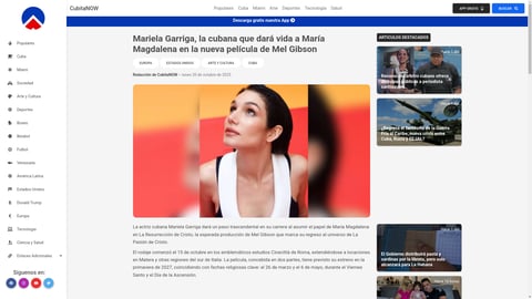 ¡De Cuba para el Mundo! La actriz que hará temblar Hollywood como María Magdalena, ¡tienes que verla!