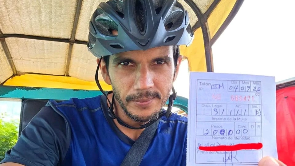 ¡Multa en Holguín! Triciclo sancionado por no mostrar tarifas, pero el niño salvó el día