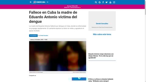 ¡El Divo de Placetas de luto! Madre fallece por terrible epidemia en Cuba y él no pudo despedirse ¡Tremenda Tragedia!