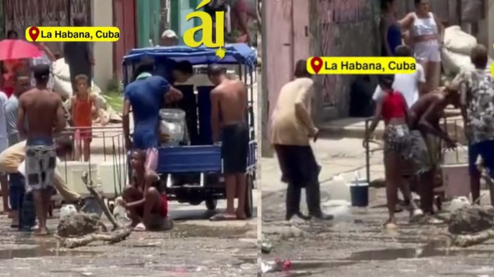 ¿De Dónde Saco El Agua La Habana? ¡Hasta de los Bache Se la Toman!