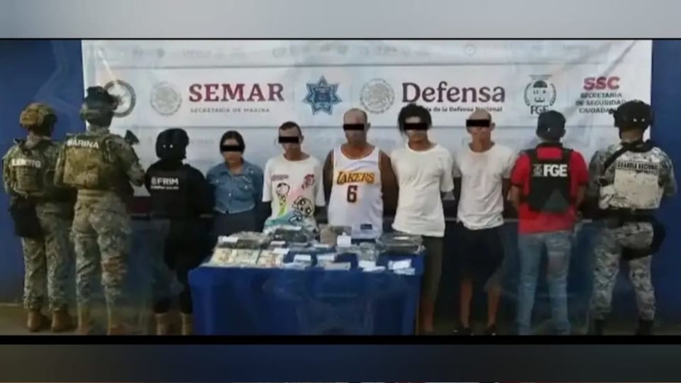 Cinco cubanos detenidos en Cancún por drogas y armas