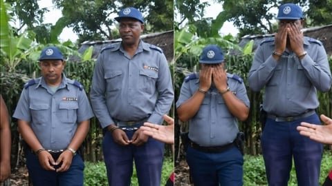 Policías Cubanos Sorprendidos Robando Alimentos a Campesino