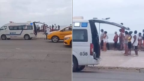 Rescate en el Malecón: Hombre Salvado Tras Caer al Mar