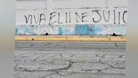 Mensaje de "Viva el 11 de Julio" aparece en Cárdenas en medio de conmemoraciones