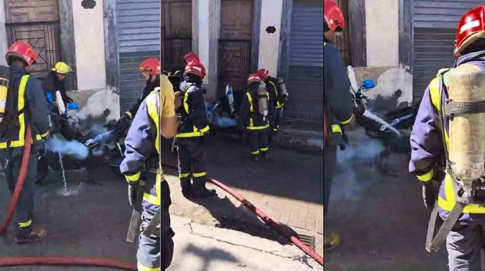 ¡Motorina se prendió! San Nicolás en llamas y el susto en la garganta