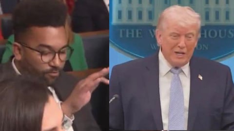 Trump advierte a Irán y rechaza críticas periodísticas