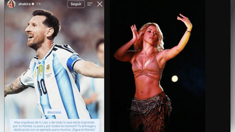 Shakira celebra a Messi: Rey Goleador de los Mundiales